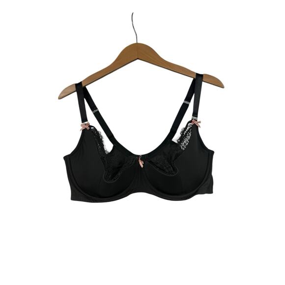 Cacique Lightly Lined Quarter Cup Lace Lingerie Bra Womens Sexy Plus Size 42DD - Picture 1 of 10